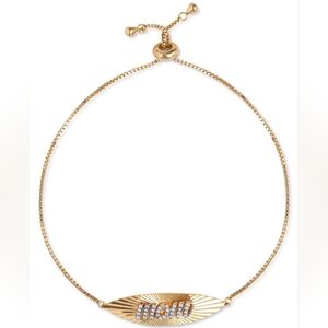 Giani Bernini Cubic Zirconia Mom Bolo Bracelet in 18k Gold-Plated SS NWT✨️